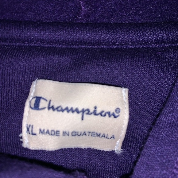 Vintage champion Clemson Tigers zip up hoodie womens XL purple college football - Picture 2 of 9